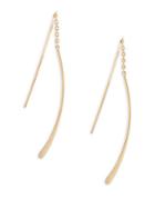 Saks Fifth Avenue 14k Double Wire Dangle Earrings