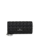 Valentino By Mario Valentino Cesare Quilted & Studded Wallet On A Chain