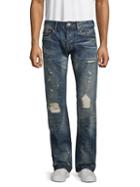 Cult Of Individuality Distressed Straight-leg Jeans