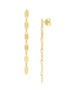 Saks Fifth Avenue 14k Yellow Gold Marquise Chain Link Drop Earrings