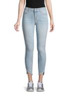 7 For All Mankind Frayed Ankle Skinny Jeans