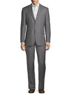 Saks Fifth Avenue Made In Italy Wool Stripe Suit