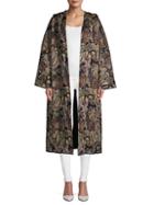 Valentino Patterned Open-front Coat