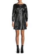Isabel Marant Pleated Leather Mini Dress