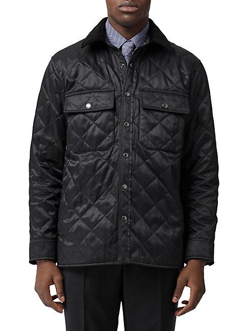 Burberry Snap-front Quilted Jacket