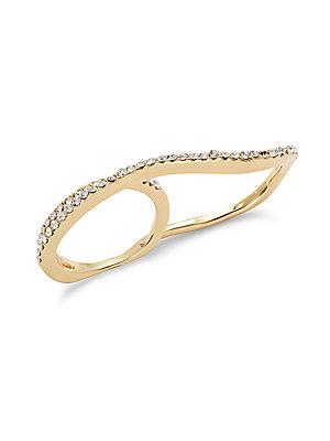 Jules Smith Crystal & 14k Gold-plated Ring