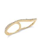 Jules Smith Crystal & 14k Gold-plated Ring