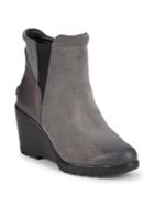 Sorel After Hours Suede Wedge Chelsea Boots