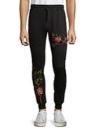 Standard Issue Nyc Vine Embroidered Cotton Jogger Pants