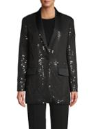 Moschino Sequin One-button Jacket