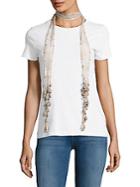 Chan Luu Sequin Embellished Tie-dyed Scarf