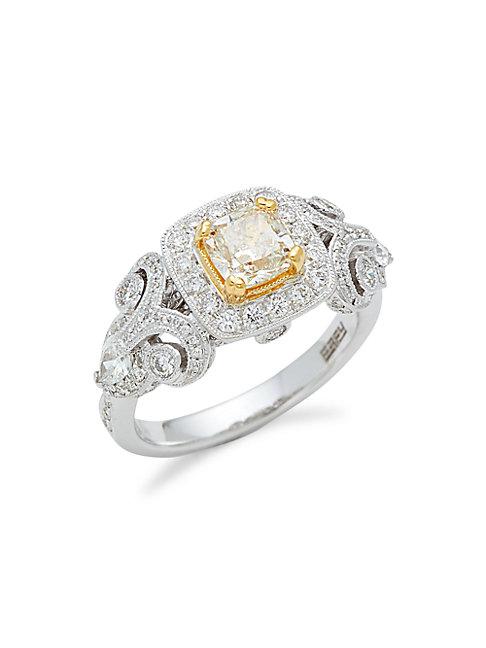 Effy 18k Two-tone Gold & Diamond Ring