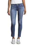 Ag Adriano Goldschmied Distressed High-waist Jeans