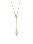 Alexis Bittar Rose Goldplated & Crystal Lariat Necklace