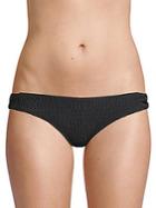 Tori Praver Swim Shirred-front Bikini Bottom