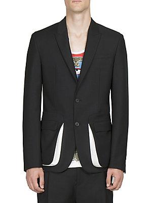 Givenchy Double Button Wool Blend Blazer