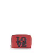 Love Moschino Leather 'love' Clutch