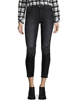 Joie The Stiletto Embellished Skinny Jeans