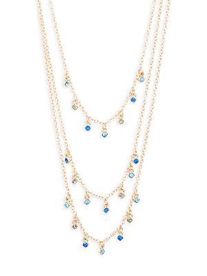 Saks Fifth Avenue Tri-layer Pave Necklace