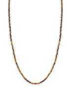 King Baby Studio Sterling Silver & Tiger Eye Bead Necklace