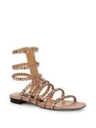 Sergio Rossi Kimberly Suede & Jewel Gladiator Sandals