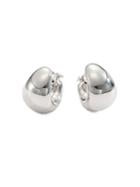 Saks Fifth Avenue Sterling Silver Wide Hoop Earrings/.5