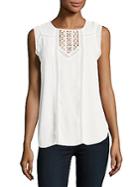 Vince Camuto Lace Accented Shell