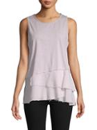 Grey State Tiered Cotton Top