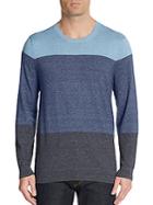 Vince Colorblock Cotton Sweater