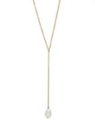 Saks Fifth Avenue White Pearl & 14k Yellow Gold Y-necklace