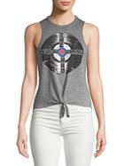 Chaser Tie-front Muscle Tank Top