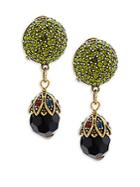 Heidi Daus Crystal Pave Drop Earrings