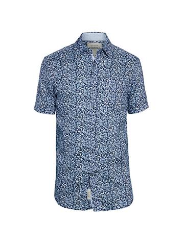 Heritage Report Collection Linen Floral Short-sleeve Shirt
