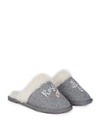 Saks Fifth Avenue Slip-on Faux Fur-lined Slippers