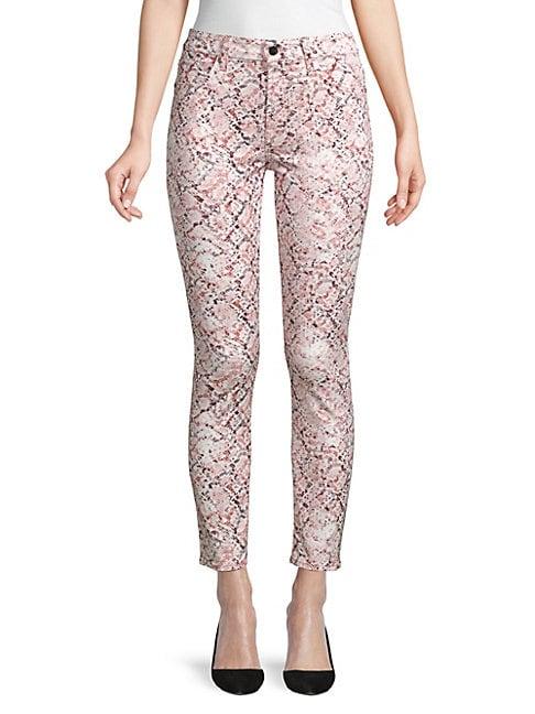7 For All Mankind Printed Ankle Skinny Jeans