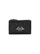 Love Moschino Quilted Faux Leather Coin Purse