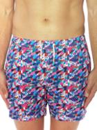 Bertigo Multicolor Pixelated Swim Shorts