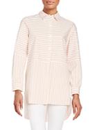 Vince Camuto Striped Button-front Shirt