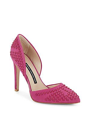 French Connection Maggie Studded Suede Pumps