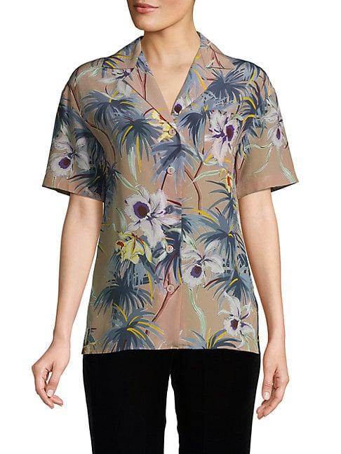 Valentino Floral Silk Shirt