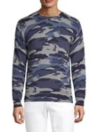 Pure Navy Camouflage Cotton Sweater