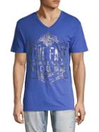 Affliction Graphic V-neck Cotton Tee