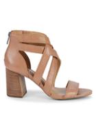 Lucky Brand Vyrah Strappy Leather Heeled Sandals
