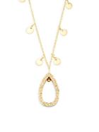 Alanna Bess Teardrop 18k Gold Vermeil Chain Pendant Necklace