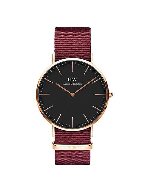 Daniel Wellington Classic Roselyn Rose Goldtone Stainless Steel Textile-strap Watch