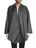 Shedrain Dotted Hooded Poncho