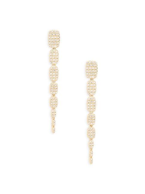 Saks Fifth Avenue 14k Yellow Gold & Diamond Dangle Earrings