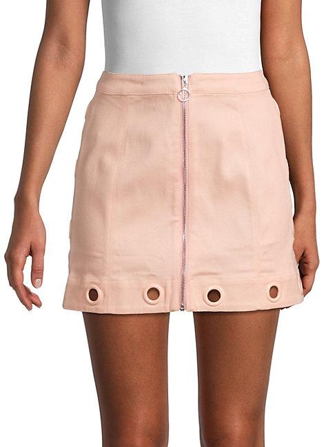 For Love & Lemons Stretch-cotton Mini Skirt