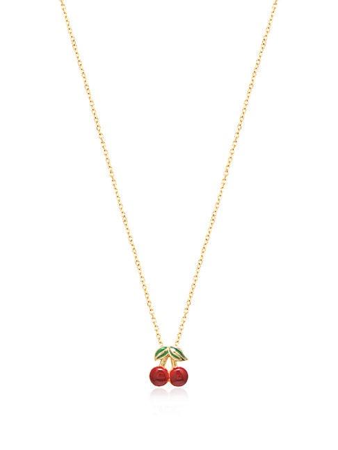Gabi Rielle Private Garden Cherry Pendant Necklace