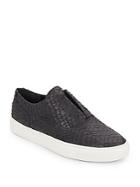 Vince Nelson Embossed Leather Slip-on Sneakers